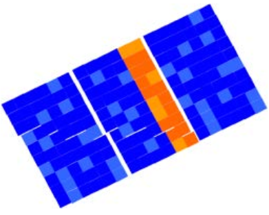 PV thermal imaging — single substring hotter than others within the module